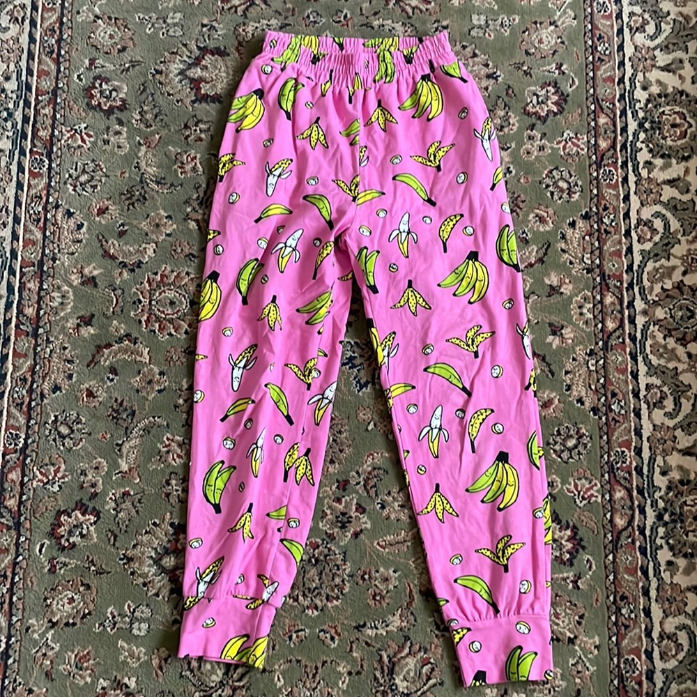 Nooworks banana print joggers. Perfect condition xs